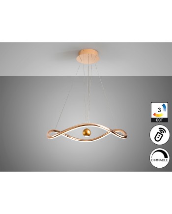 ROMINA- LAMPARA DORADO BRILLO